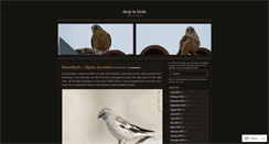 Desktop Screenshot of deepinbirds.wordpress.com