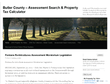 Tablet Screenshot of butlercountyassessment.wordpress.com