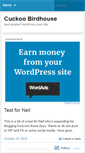 Mobile Screenshot of cuckoobirdhouse.wordpress.com