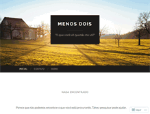 Tablet Screenshot of menosdois.wordpress.com