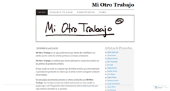 Desktop Screenshot of miotrotrabajo.wordpress.com