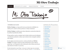 Tablet Screenshot of miotrotrabajo.wordpress.com