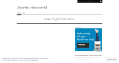 Desktop Screenshot of fourthtojapan.wordpress.com