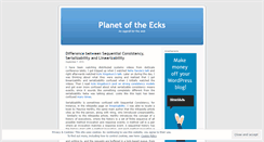 Desktop Screenshot of ecksit.wordpress.com