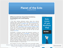 Tablet Screenshot of ecksit.wordpress.com
