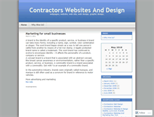 Tablet Screenshot of contractorwebsites.wordpress.com