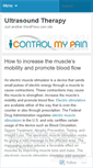 Mobile Screenshot of icontrolmypain.wordpress.com