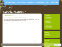 Tablet Screenshot of paideiaplanning.wordpress.com