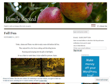 Tablet Screenshot of familyrooted.wordpress.com