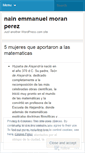 Mobile Screenshot of moranpereznain258.wordpress.com