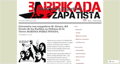 Desktop Screenshot of barrikadazapatista.wordpress.com