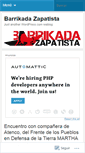 Mobile Screenshot of barrikadazapatista.wordpress.com
