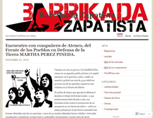 Tablet Screenshot of barrikadazapatista.wordpress.com