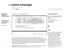 Tablet Screenshot of eminekoseoglu.wordpress.com