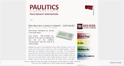 Desktop Screenshot of paulitics.wordpress.com
