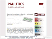 Tablet Screenshot of paulitics.wordpress.com