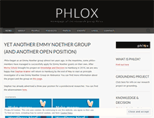 Tablet Screenshot of phloxgroup.wordpress.com