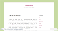 Desktop Screenshot of perniciously.wordpress.com