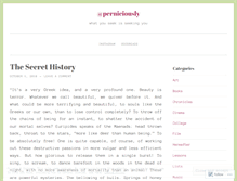 Tablet Screenshot of perniciously.wordpress.com