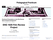 Tablet Screenshot of pedagogicalpracticum.wordpress.com