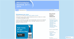 Desktop Screenshot of bibliotekplanvestfold.wordpress.com
