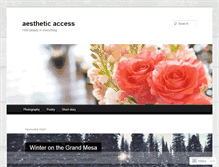 Tablet Screenshot of aestheticaccess.wordpress.com
