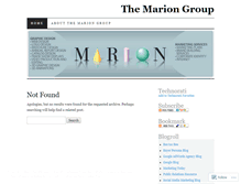 Tablet Screenshot of mariongroup1.wordpress.com