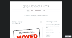 Desktop Screenshot of 365daysoffilms.wordpress.com