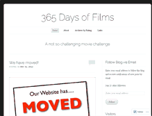 Tablet Screenshot of 365daysoffilms.wordpress.com