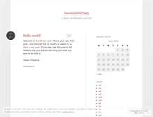 Tablet Screenshot of incammistti7995.wordpress.com