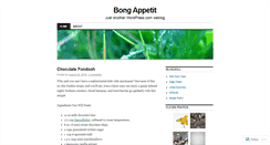 Desktop Screenshot of bongappetit.wordpress.com