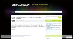 Desktop Screenshot of eternaltriumph.wordpress.com