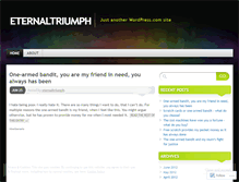 Tablet Screenshot of eternaltriumph.wordpress.com