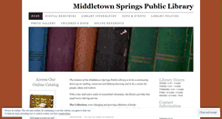 Desktop Screenshot of middletownsprings.wordpress.com