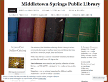 Tablet Screenshot of middletownsprings.wordpress.com