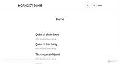 Desktop Screenshot of hoangkyminh.wordpress.com