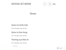 Tablet Screenshot of hoangkyminh.wordpress.com