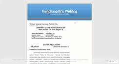 Desktop Screenshot of hendraapih.wordpress.com