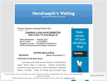 Tablet Screenshot of hendraapih.wordpress.com