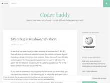Tablet Screenshot of coderbuddy.wordpress.com