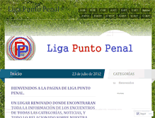 Tablet Screenshot of ligapuntopenal.wordpress.com