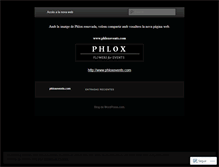 Tablet Screenshot of phloxsl.wordpress.com