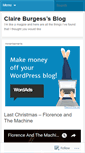 Mobile Screenshot of claireburgess.wordpress.com