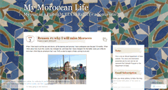 Desktop Screenshot of mymoroccanlife.wordpress.com