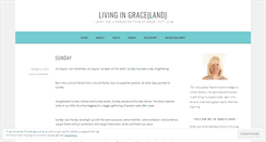 Desktop Screenshot of livingingraceland.wordpress.com