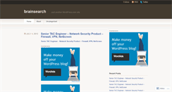 Desktop Screenshot of brainsearch.wordpress.com