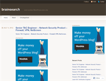 Tablet Screenshot of brainsearch.wordpress.com