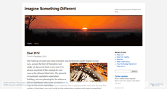 Desktop Screenshot of imaginesomethingdifferent.wordpress.com