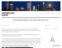 Tablet Screenshot of partnerwithaustin.wordpress.com
