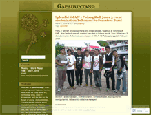 Tablet Screenshot of gapaibintang.wordpress.com